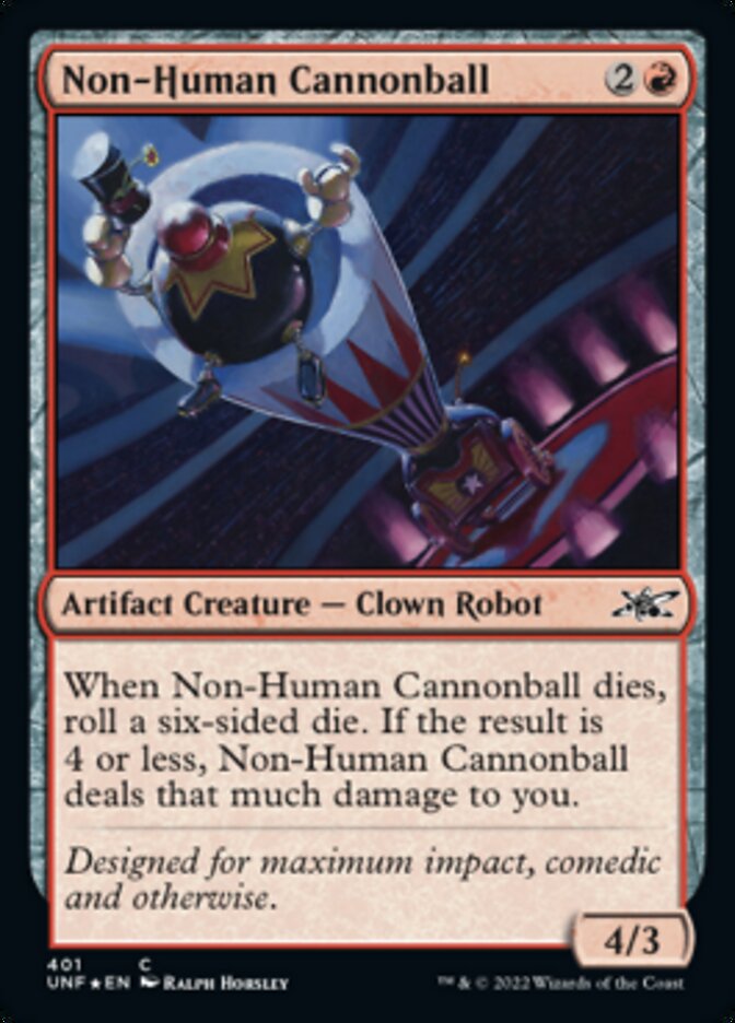 Non-Human Cannonball (Galaxy Foil) [Unfinity]
