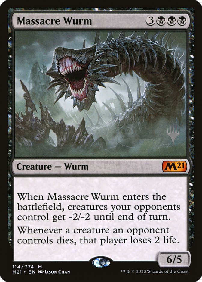 Massacre Wurm (Promo Pack) [Core Set 2021 Promos]