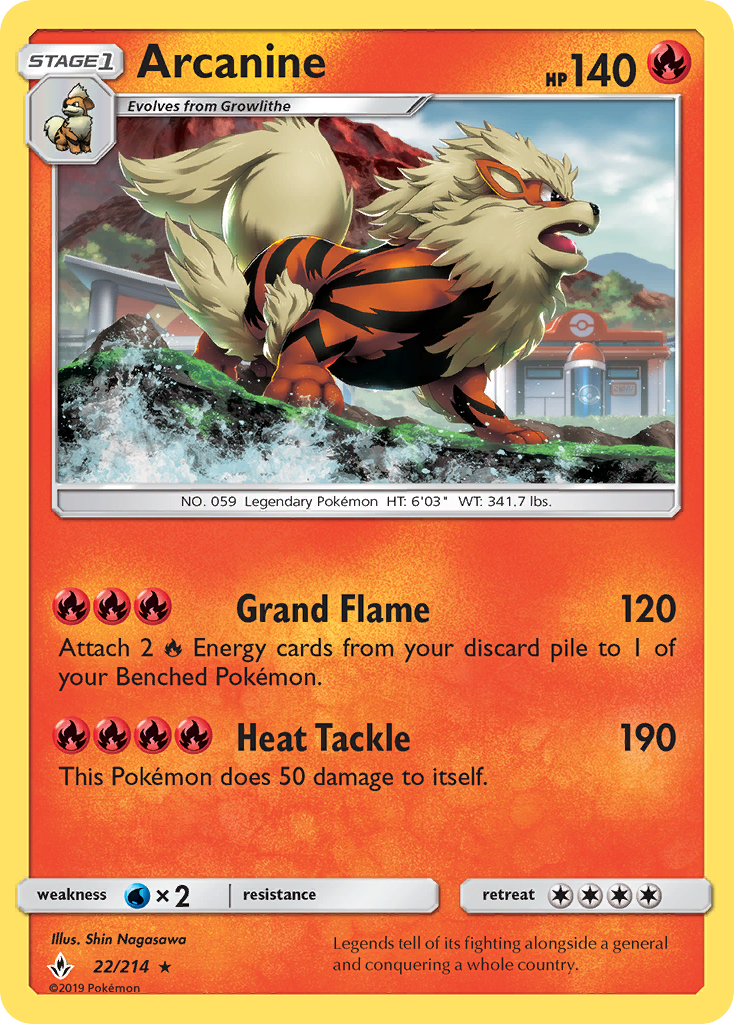 Arcanine (22/214) [Sun & Moon: Unbroken Bonds]