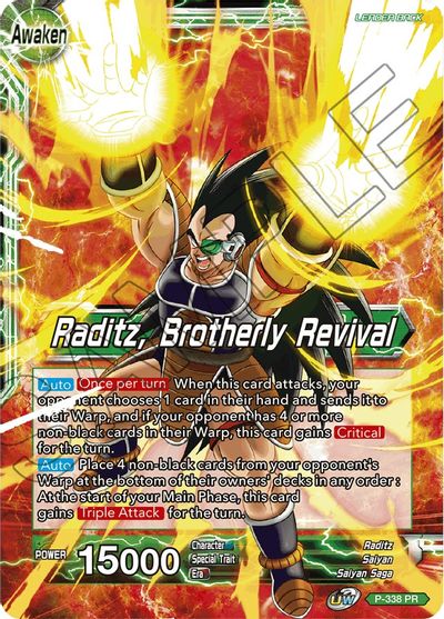 Raditz // Raditz, Brotherly Revival (P-338) [Saiyan Showdown Prerelease Promos]