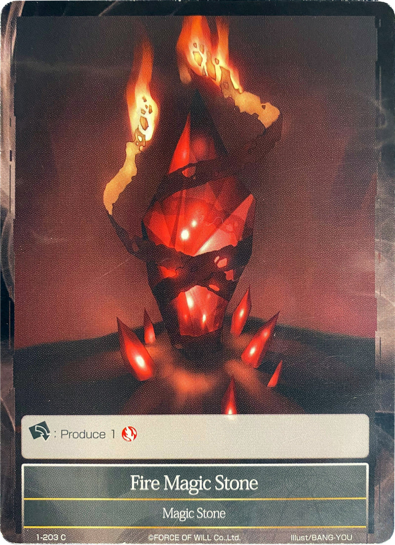 Fire Magic Stone (Alternate Art) (1-203) [The Dawn of Valhalla]