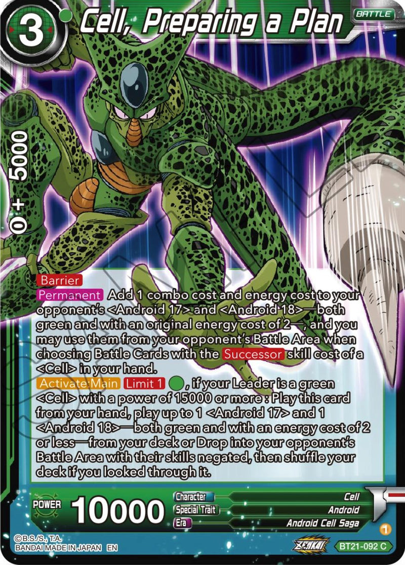 Cell, Preparing a Plan (BT21-092) [Wild Resurgence]