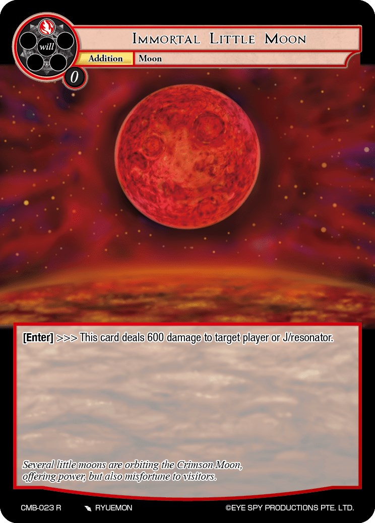 Immortal Little Moon (CMB-023 R) [Crimson Moon's Battleground]