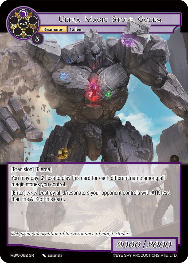 Ultra Magic Stone Golem (MSW-082) [The Magic Stone War - Zero]