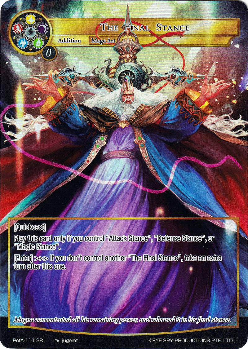 The Final Stance (Full Art) (PofA-111) [Alice Origin IV: Prologue of Attoractia]