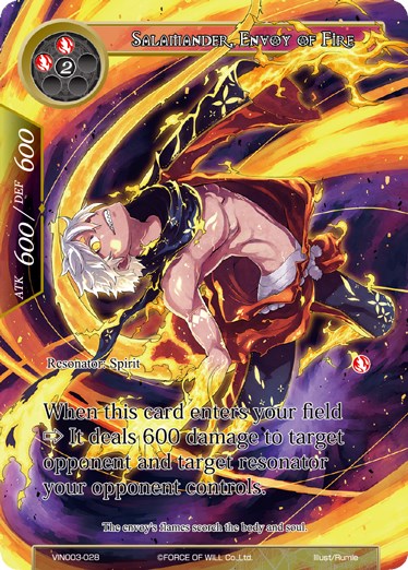 Salamander, Envoy of Fire (VIN003-028) [Vingolf 3: Ruler All Stars]