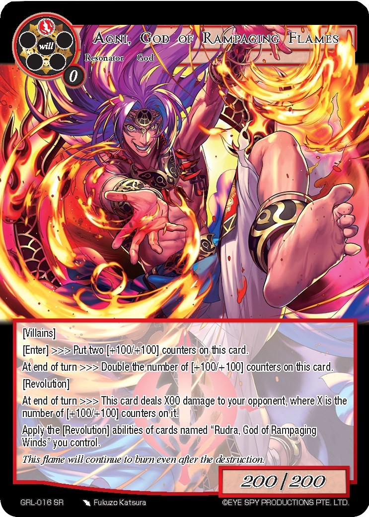 Agni, God of Rampaging Flames (GRL-016) [Game of Gods: Reloaded]