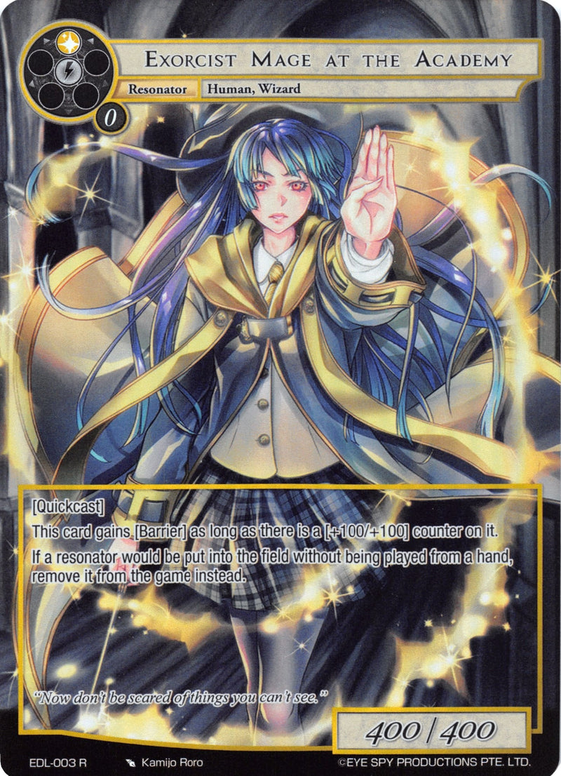 Exorcist Mage at the Academy (Full Art) (EDL-003) [The Epic of the Dragon Lord]