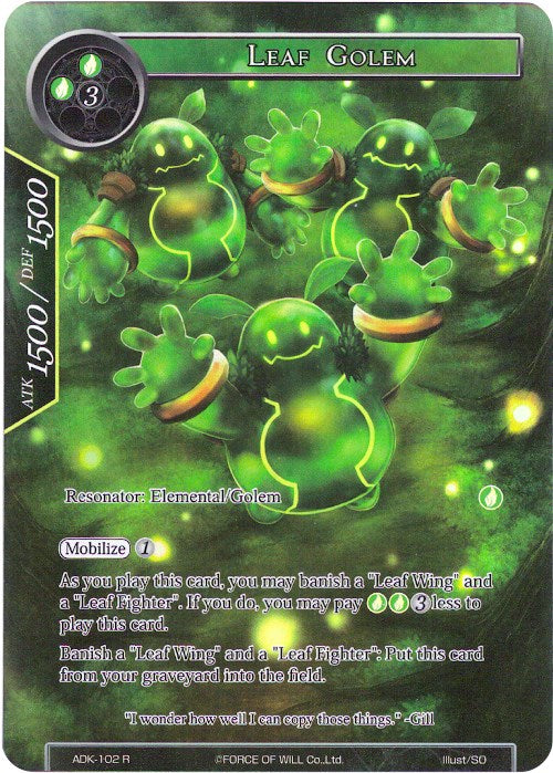 Leaf Golem (Full Art) (ADK-102) [Advent of the Demon King]