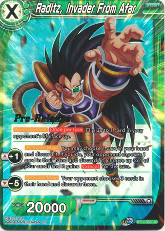 Raditz, Invader From Afar (BT12-058) [Vicious Rejuvenation Prerelease Promos]