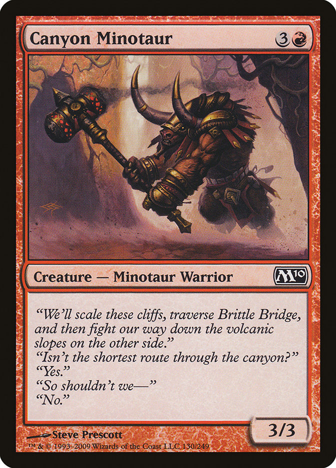 Canyon Minotaur [Magic 2010]