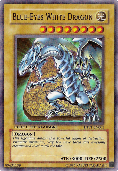 Blue-Eyes White Dragon [DTP1-EN001] Super Rare