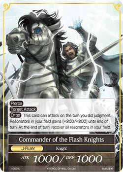 Commander of the Flash Knights // Commander of the Flash Knights (J) (1-003/J) [The Dawn of Valhalla]