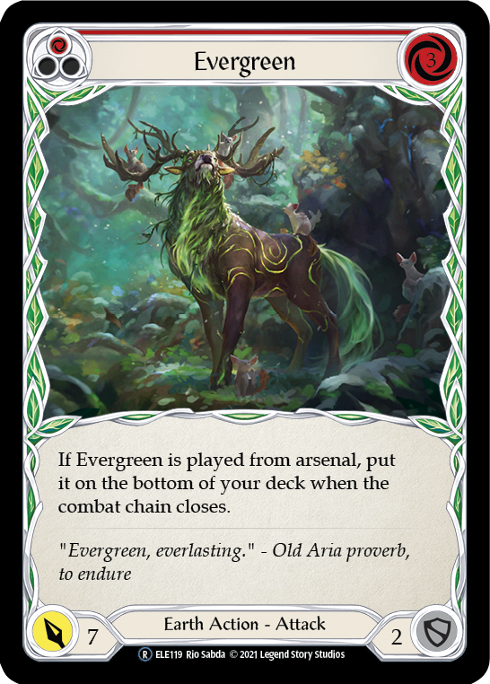 Evergreen (Red) [U-ELE119] (Tales of Aria Unlimited)  Unlimited Rainbow Foil