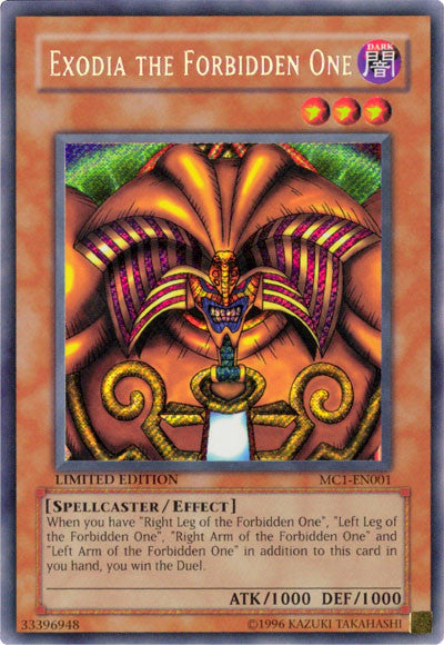 Exodia the Forbidden One [MC1-EN001] Secret Rare