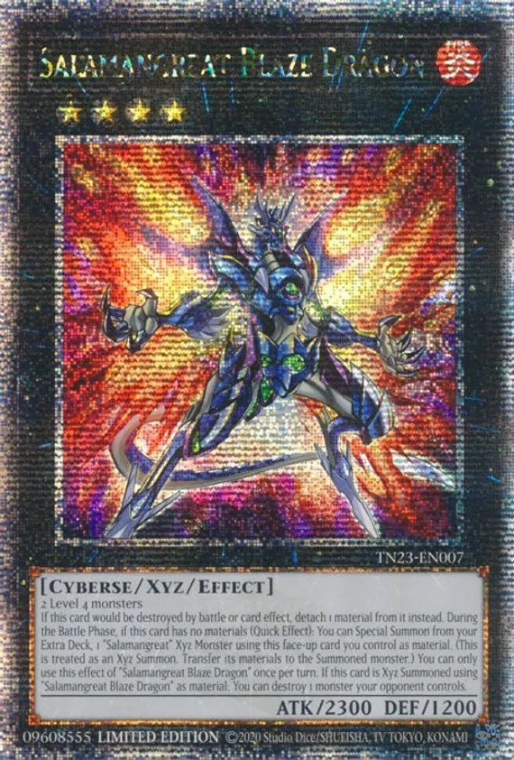 Salamangreat Blaze Dragon [TN23-EN007] Quarter Century Secret Rare