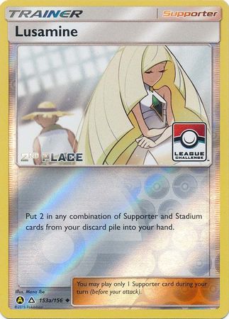 Lusamine (153a/156) (League Challenge Alt Art 2nd Place) [Sun & Moon: Ultra Prism]