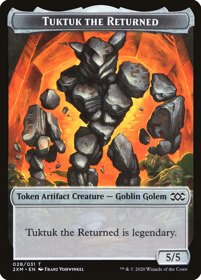 Ooze // Tuktuk the Returned Double-Sided Token [Double Masters Tokens]