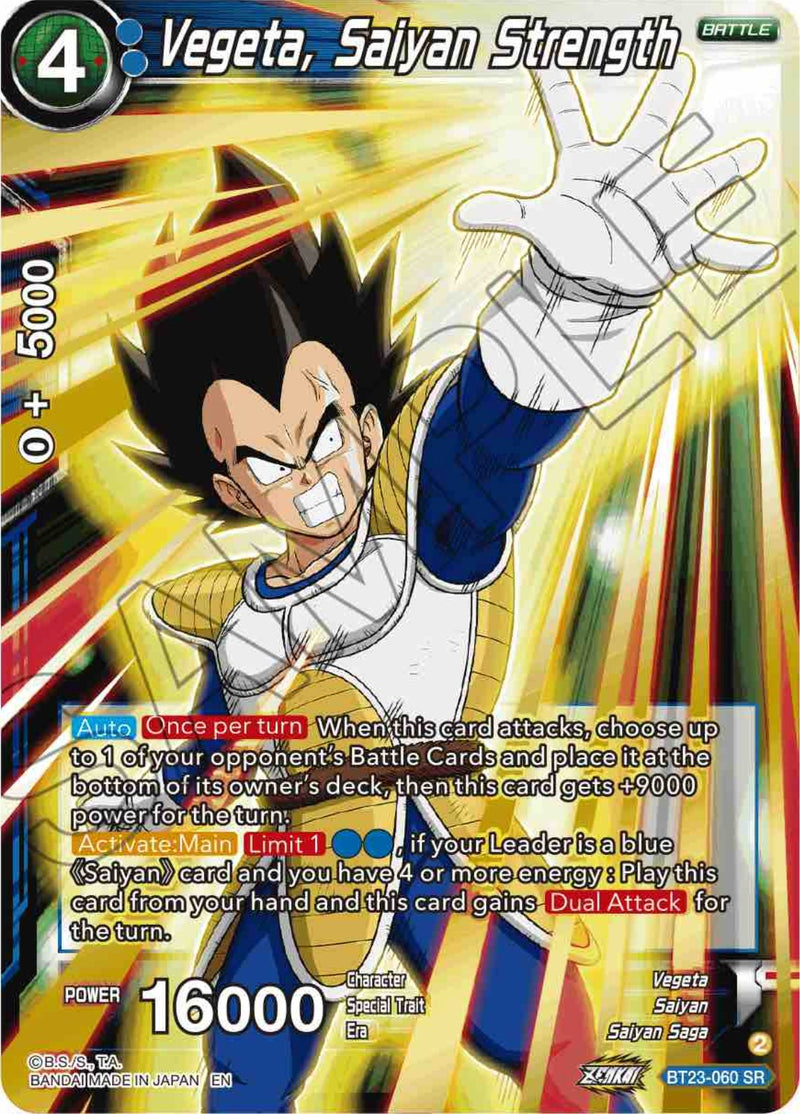 Vegeta, Saiyan Strength (BT23-060) [Perfect Combination]