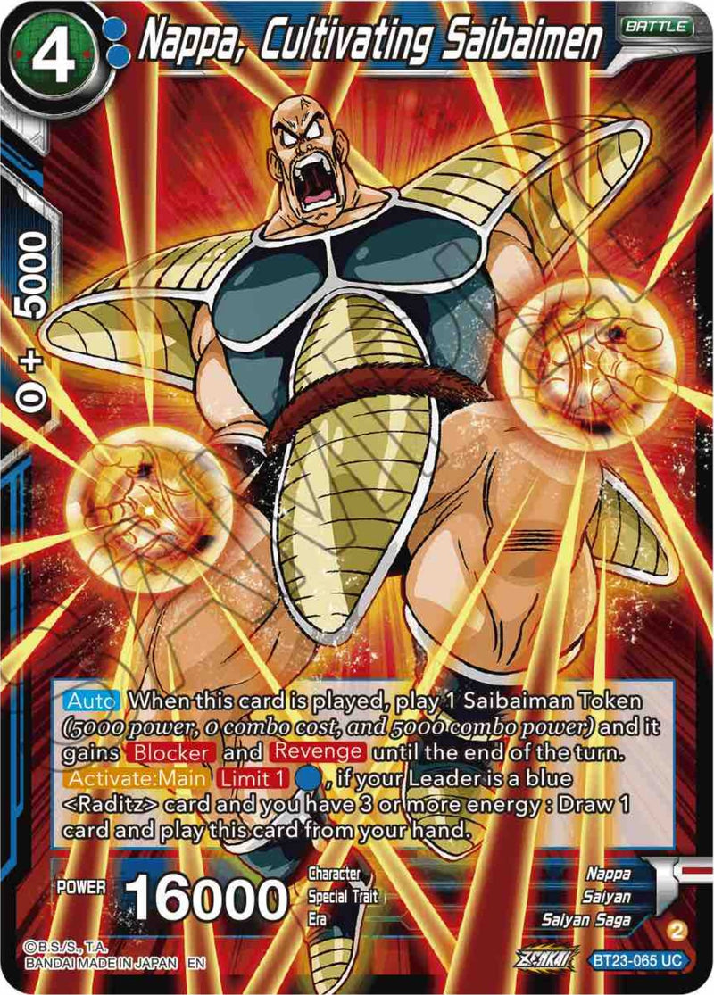 Nappa, Cultivating Saibaimen (BT23-065) [Perfect Combination]