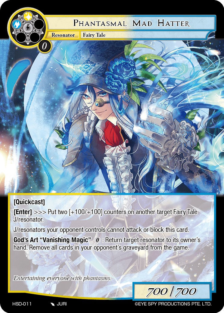 Phantasmal Mad Hatter (HSD-011) [Starter Deck: Hero Cluster]