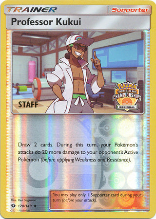 Professor Kukui (128/149) (Regional Championship Promo Staff) [Sun & Moon: Base Set]