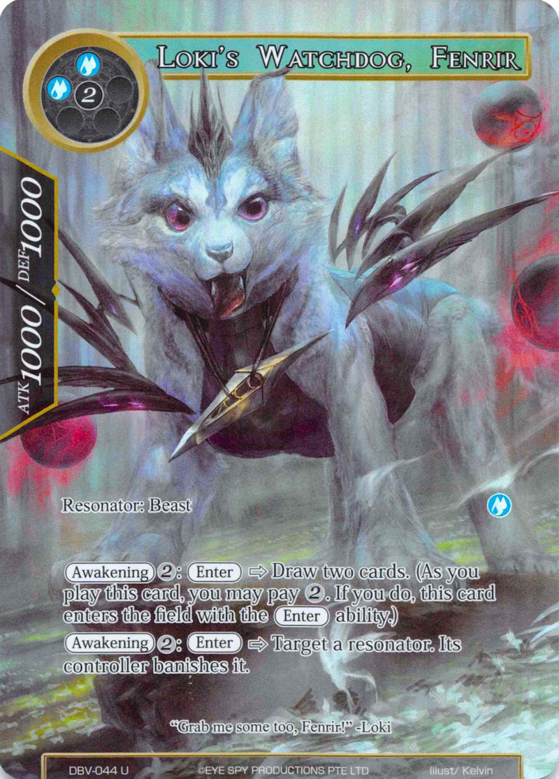 Loki's Watchdog, Fenrir (Full Art) (DBV-044) [The Decisive Battle of Valhalla]