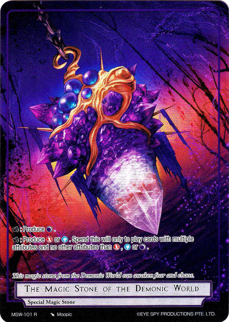 The Magic Stone of the Demonic World (Full Art) (MSW-101) [The Magic Stone War - Zero]