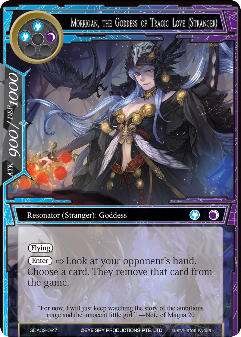 Morrigan, the Goddess of Tragic Love (Stranger) (SDAO2-027) [Alice Origin II Starter Deck]