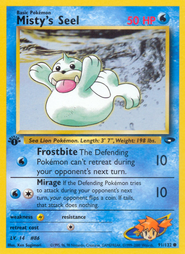 Misty's Seel (91/132) [Gym Challenge 1st Edition]