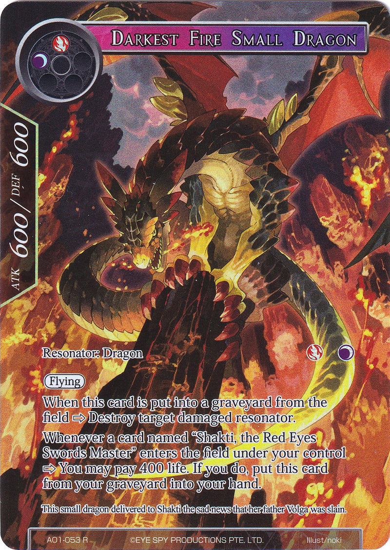 Darkest Fire Small Dragon (Full Art) (AO1-053) [Alice Origin]