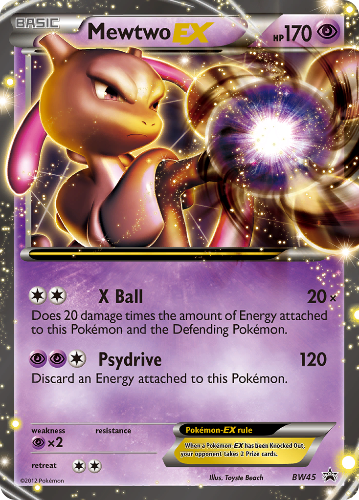 Mewtwo EX (BW45) [Black & White: Black Star Promos]