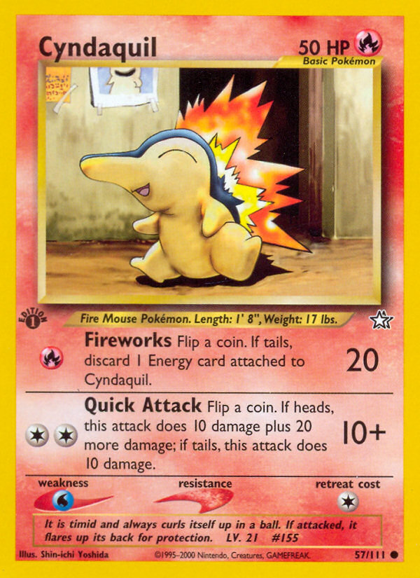 Cyndaquil (57/111) [Neo Genesis 1st Edition]