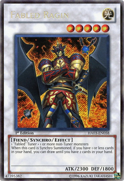 Fabled Ragin [HA03-EN058] Secret Rare