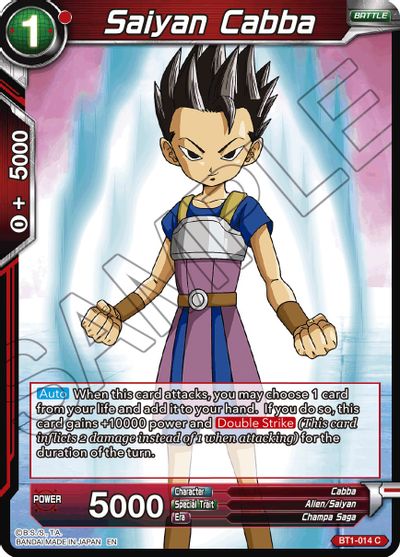 Saiyan Cabba (Reprint) (BT1-014) [Battle Evolution Booster]