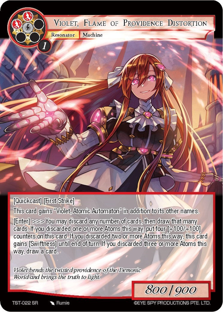 Violet, Flame of Providence Distortion (TST-022) [The Seventh]