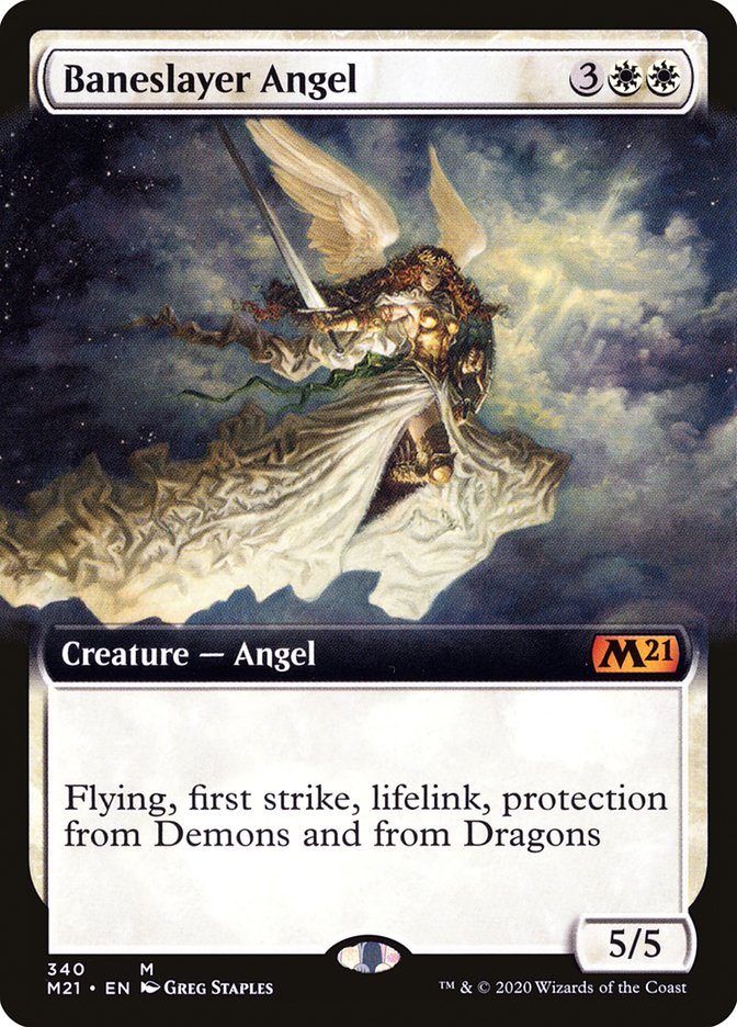 Baneslayer Angel (Extended Art) [Core Set 2021]