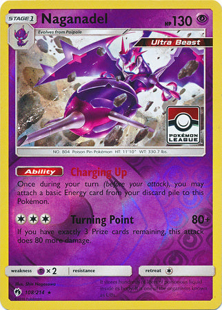 Naganadel (108/214) (League Promo) [Sun & Moon: Lost Thunder]