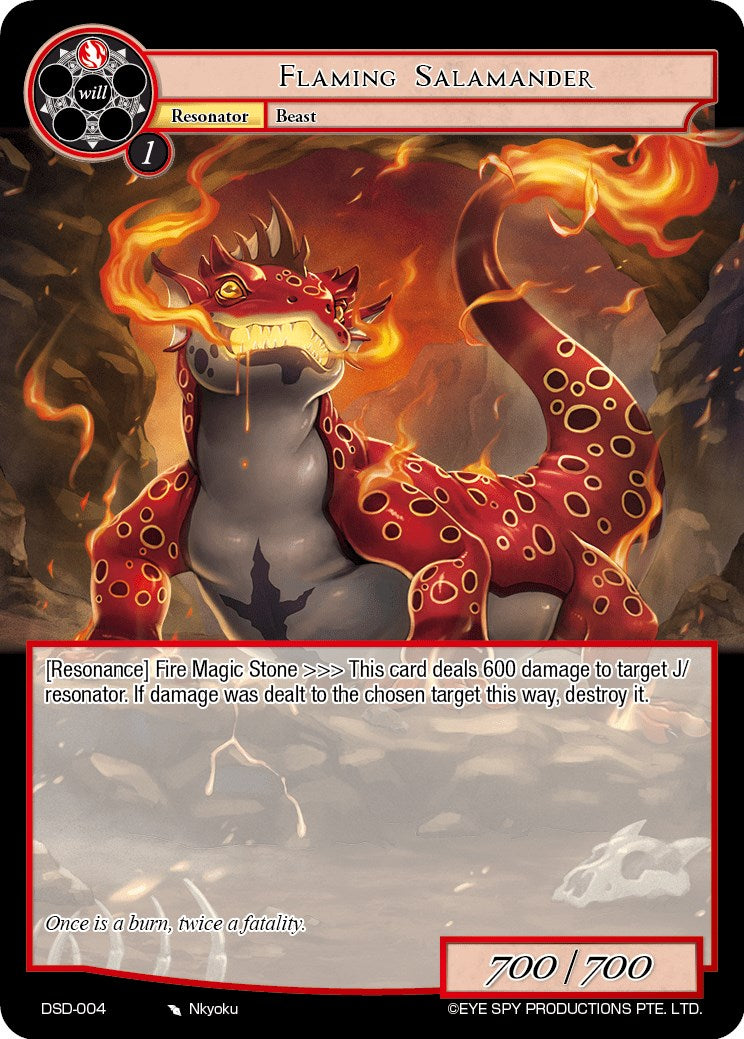 Flaming Salamander (DSD-004) [Starter Deck: Tales]