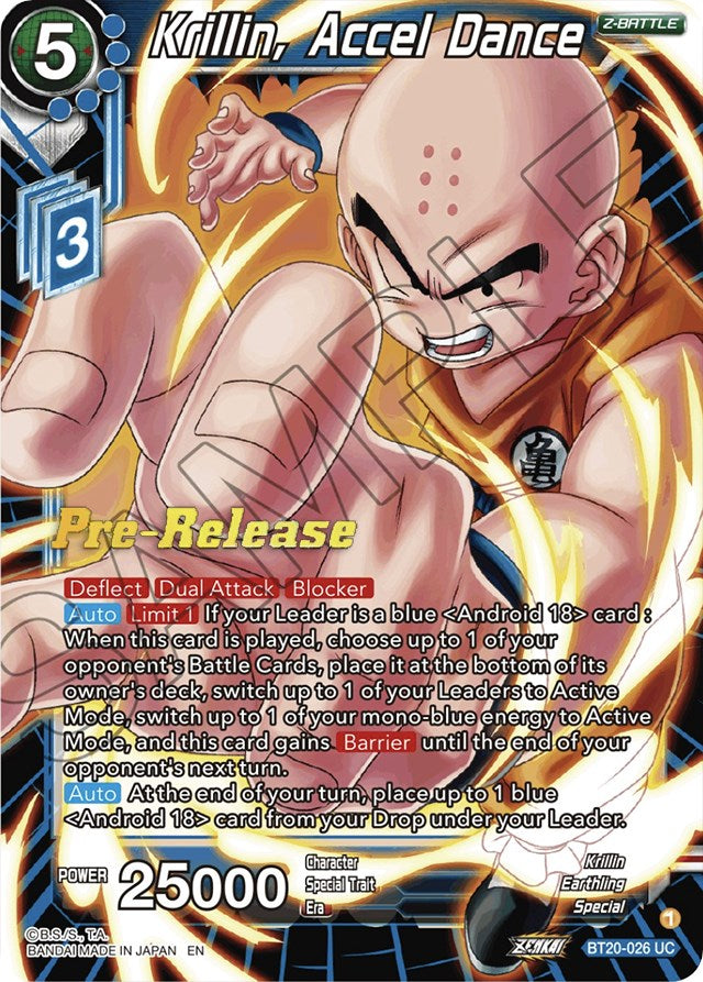 Krillin, Accel Dance (BT20-026) [Power Absorbed Prerelease Promos]