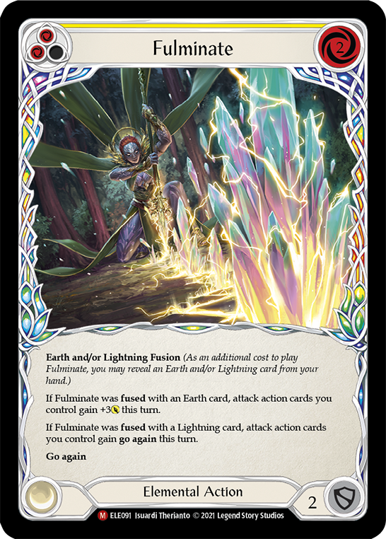 Fulminate [ELE091] (Tales of Aria)  1st Edition Rainbow Foil