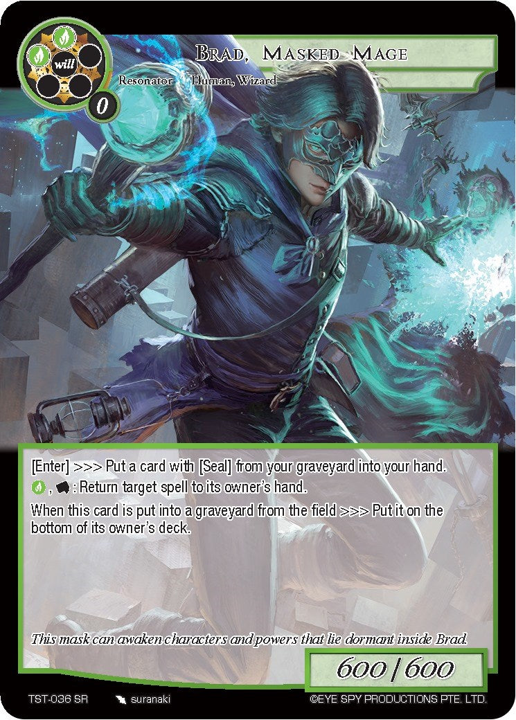 Brad, Masked Mage (TST-036) [The Seventh]