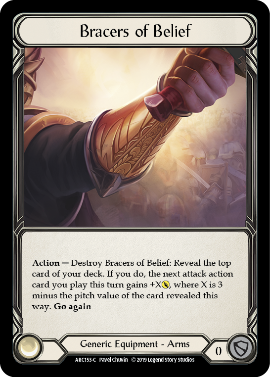 Bracers of Belief [ARC153-C] (Arcane Rising)  1st Edition Cold Foil