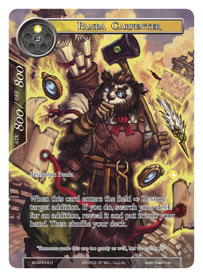 Panda Carpenter (Full Art) (WOM-014) [Winds of the Ominous Moon]