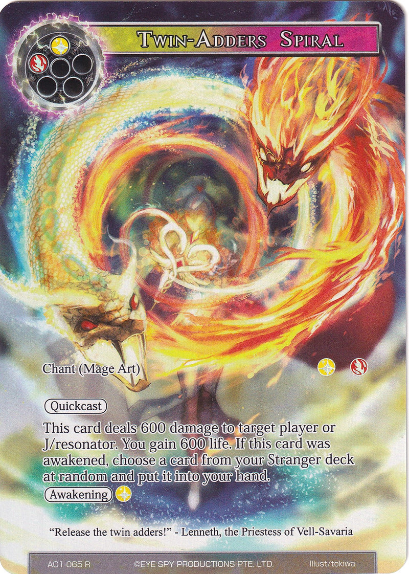 Twin-Adders Spiral (Full Art) (AO1-065) [Alice Origin]