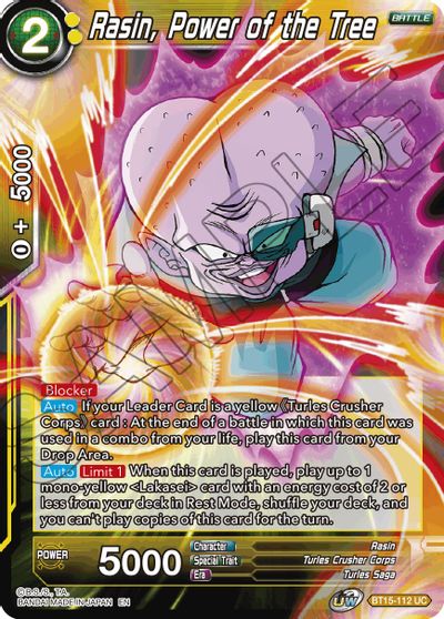 Rasin, Power of the Tree (BT15-112) [Saiyan Showdown]