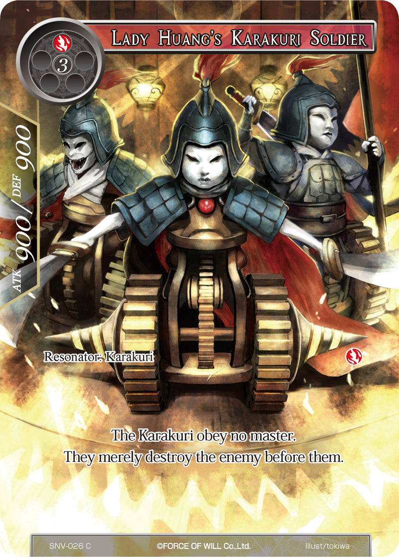 Lady Huang's Karakuri Soldier (Full Art) (SNV-026) [The Strangers of New Valhalla]