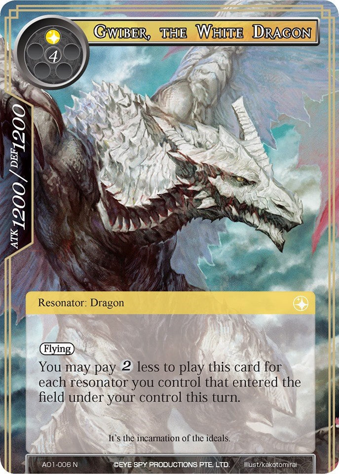 Gwiber, the White Dragon (AO1-006) [Alice Origin]