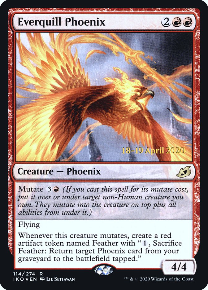 Everquill Phoenix [Ikoria: Lair of Behemoths Prerelease Promos]