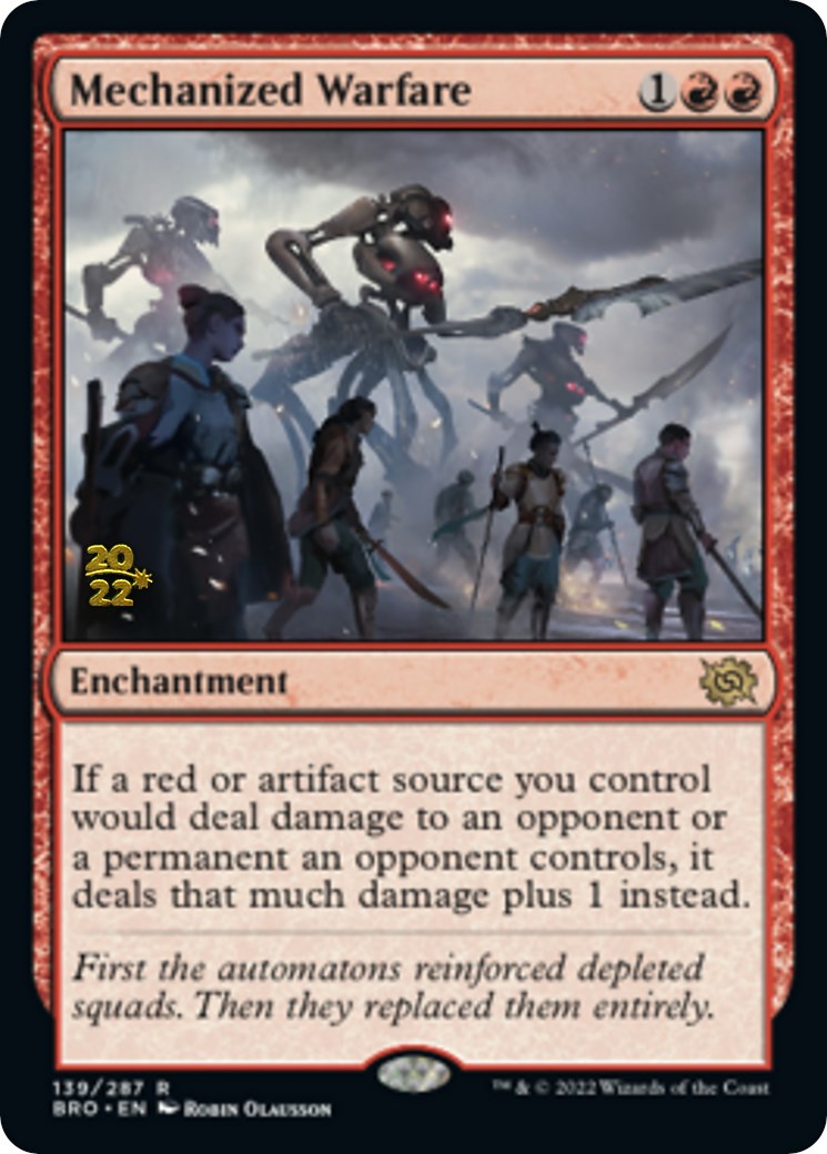 Mechanized Warfare [The Brothers' War Prerelease Promos]